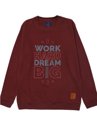 Men Regular Fit Sweatshirt – Maroon - Harwage