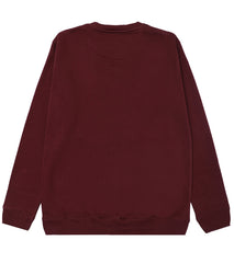 Men Regular Fit Sweatshirt – Maroon - Harwage