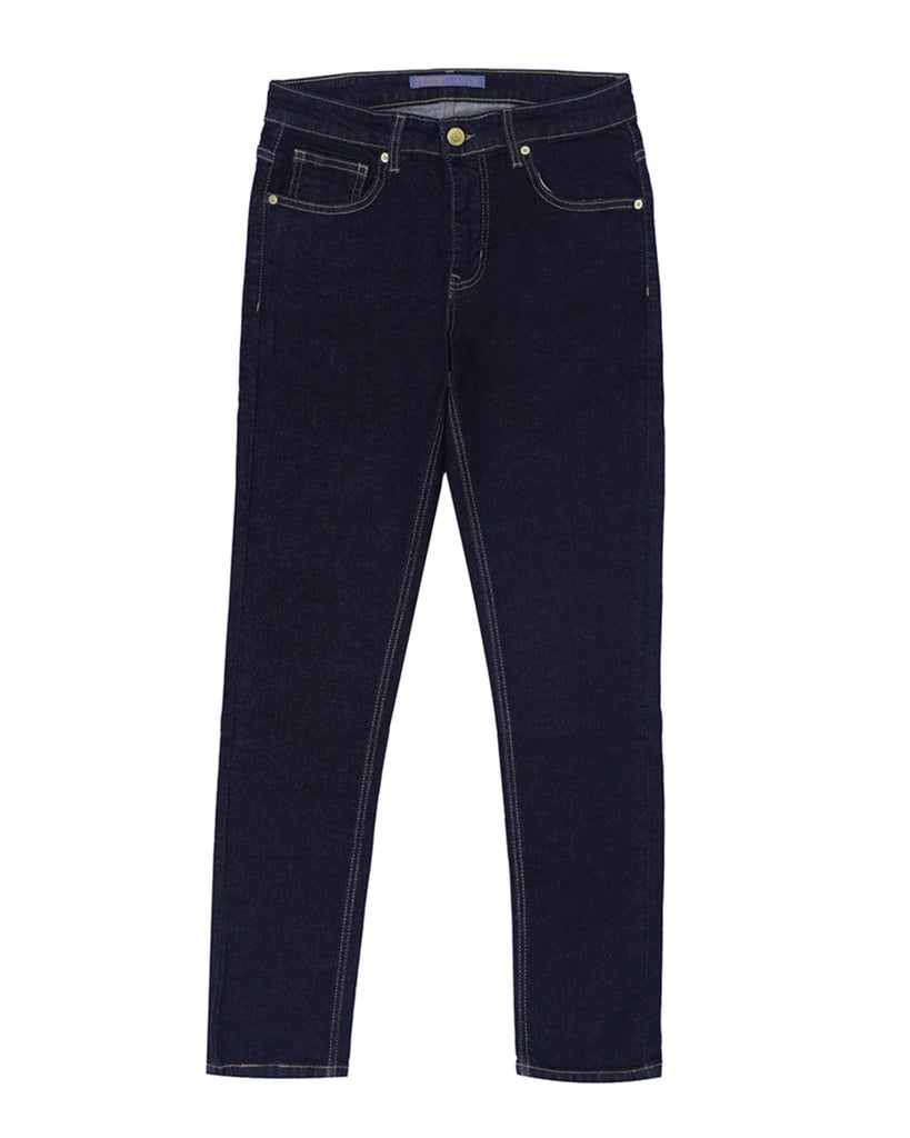 Women Slim Fit Denim Jeans – Navy Blue - Harwage