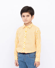 Boys Casual Shirt – Yellow