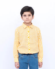 Boys Casual Shirt – Yellow