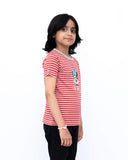 Girls Graphic Tee – Red