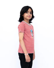 Girls Graphic Tee – Red