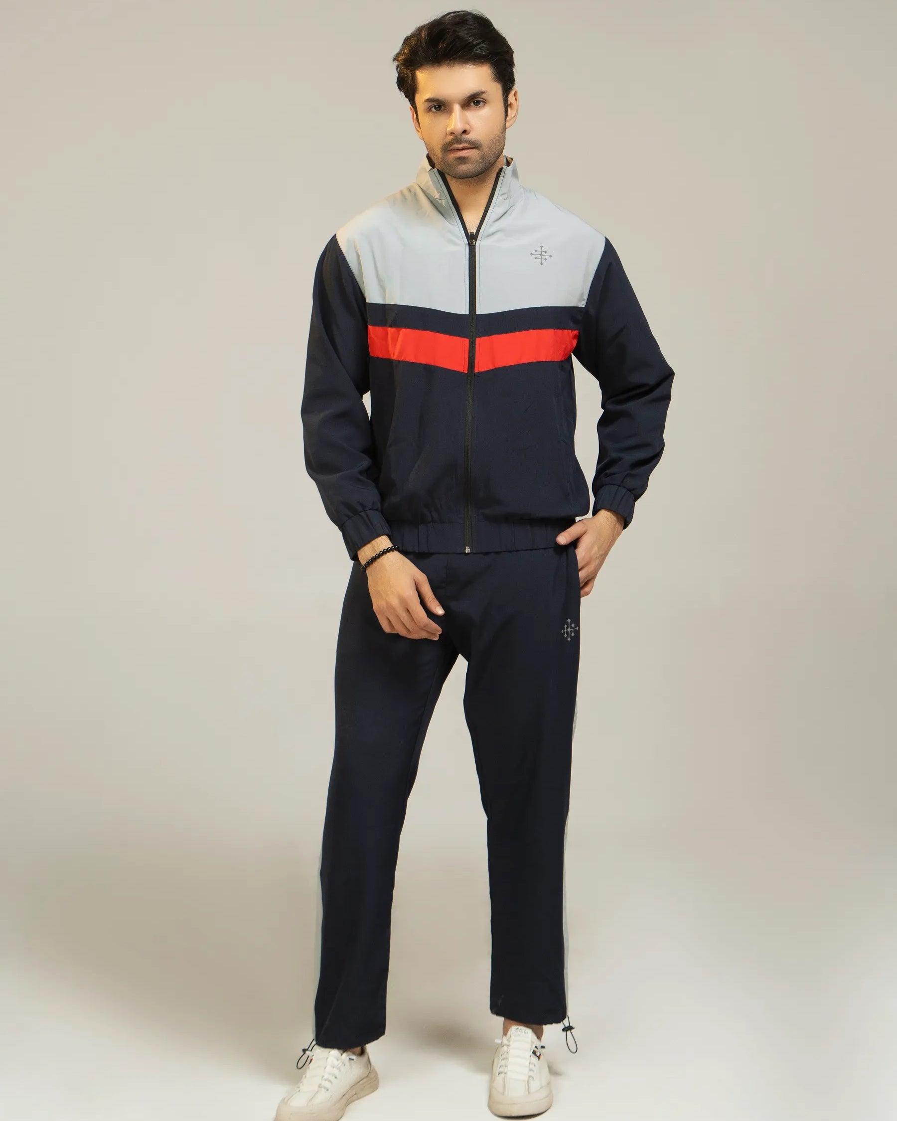 Men Regular Fit Tracksuit – Navy - Harwage