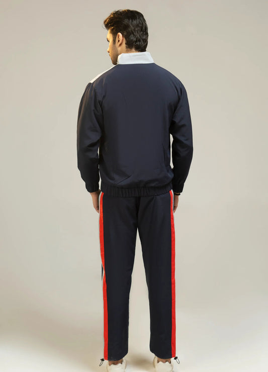 Men Regular Fit Tracksuit – Navy - Harwage