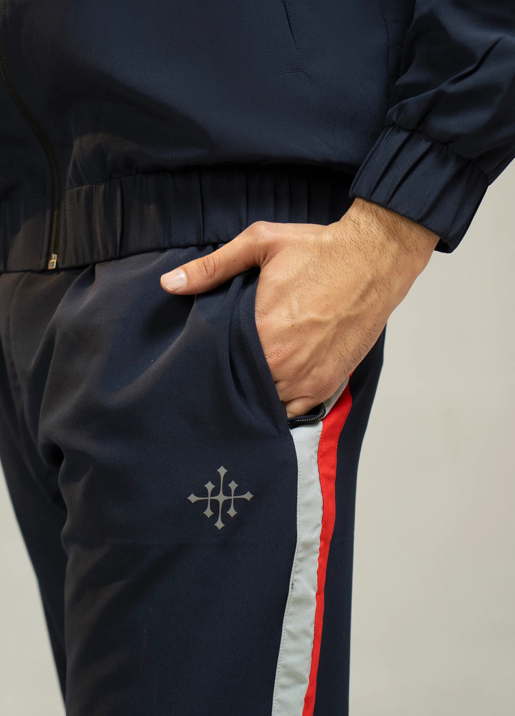 Men Regular Fit Tracksuit – Navy - Harwage
