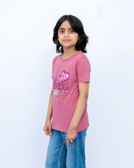 Girls Printed Graphic Shirt – China Rose