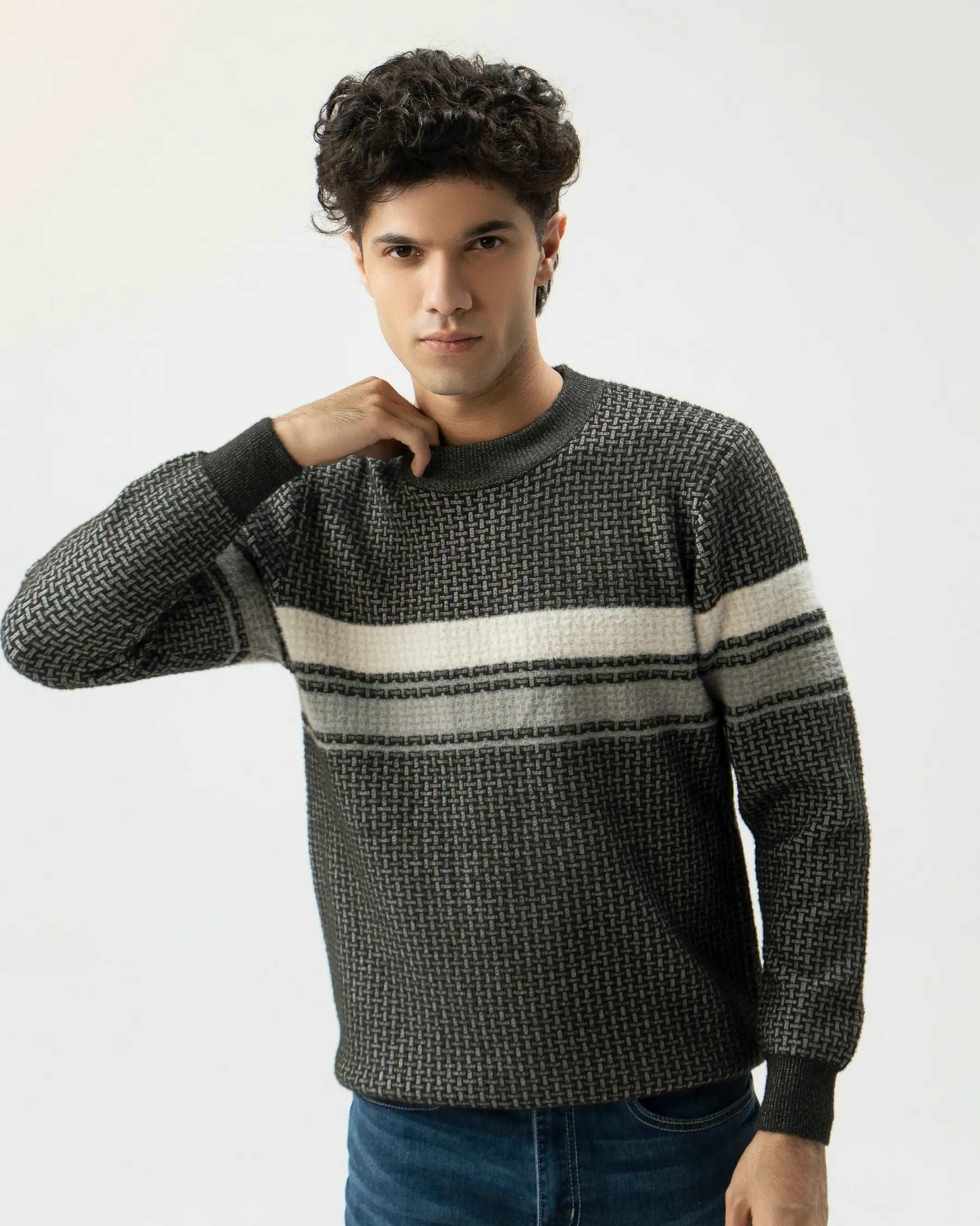 Men Regular Fit Jersey – Grey - Harwage