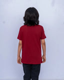 Little Girls Graphic Tee – Maroon