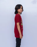 Little Girls Graphic Tee – Maroon
