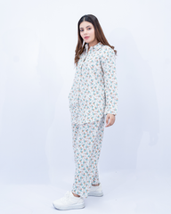Women Floral Printed Co-Ord Set – Off-White