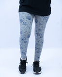 Women Printed Leggings – Grey