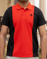 Men Cut line Polo Shirt - 3 Colors