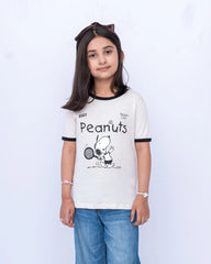 Junior Graphic T-Shirt – Bone White