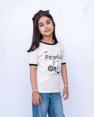 Junior Graphic T-Shirt – Bone White