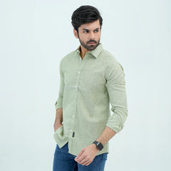 Men Basic Oxford Shirt - Green - Harwage