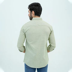 Men Basic Oxford Shirt - Green - Harwage