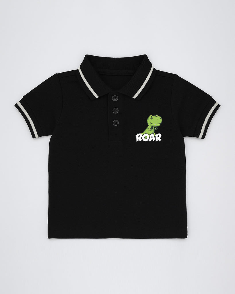 Boys Regular Fit Polo – Jet Black