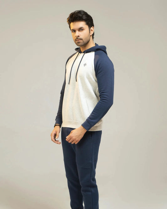 Men Regular Fit Tracksuit - Charcoal Blue - Harwage