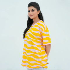 Women Graphic Oversized T-Shirt – 2 Colors - Harwage