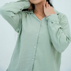 Women Basic Co-Ord Set - Green - Harwage