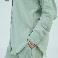 Women Basic Co-Ord Set - Green - Harwage