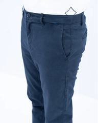 Men Navy Elasticated Chino Pant 2