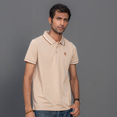 Men Plain Contrast Tipping Polo Shirt - 5 Colors - Harwage