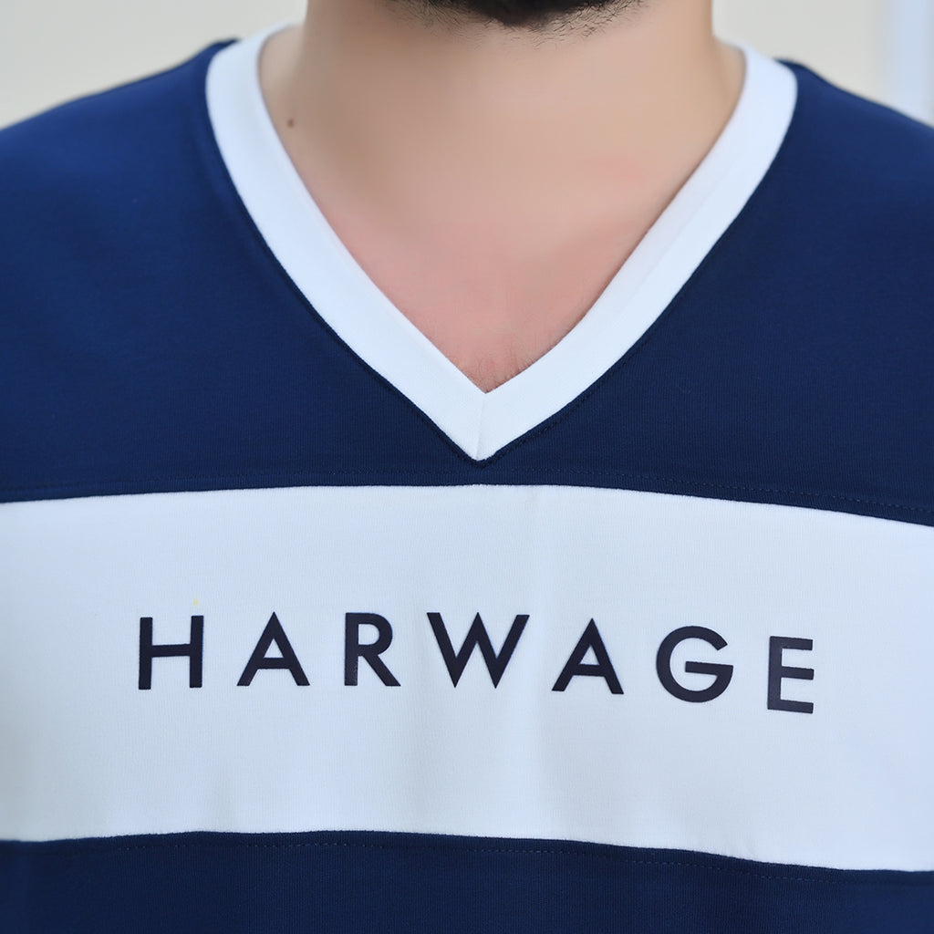 Men Basic V-Neck T-Shirt – 2 Colors - Harwage