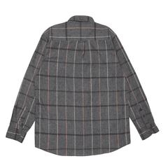 Men Grey Checkered Casual Shirt - Harwage