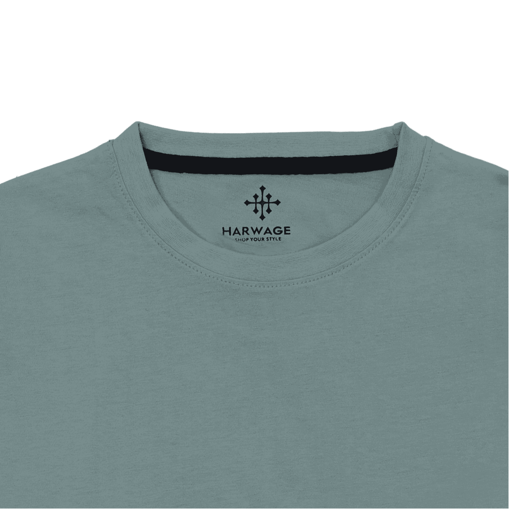 Men Classic Full-Sleeve T-Shirt - Grey - Harwage