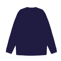 Men Ban Collar Full-Sleeve T-Shirt – Blue - Harwage