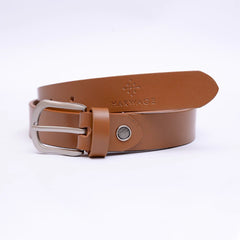 Women Basic Buckle Belt – Burnt Sienna Mustard - Harwage