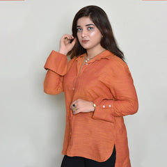 Women Basic Half Placket Shirt – 3 Colors - Harwage