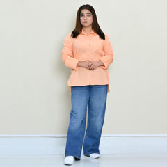 Women Basic Half Placket Shirt – 3 Colors - Harwage