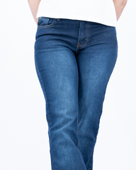 Women Flare Fit Denim Jeans - Dark 
