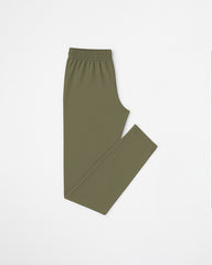 Men’s Solid Co-ord Set – Deep Lichen Green