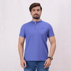 Men Ban Neck Polo Shirt - 3 Colors - Harwage