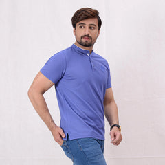 Men Ban Neck Polo Shirt - 3 Colors - Harwage